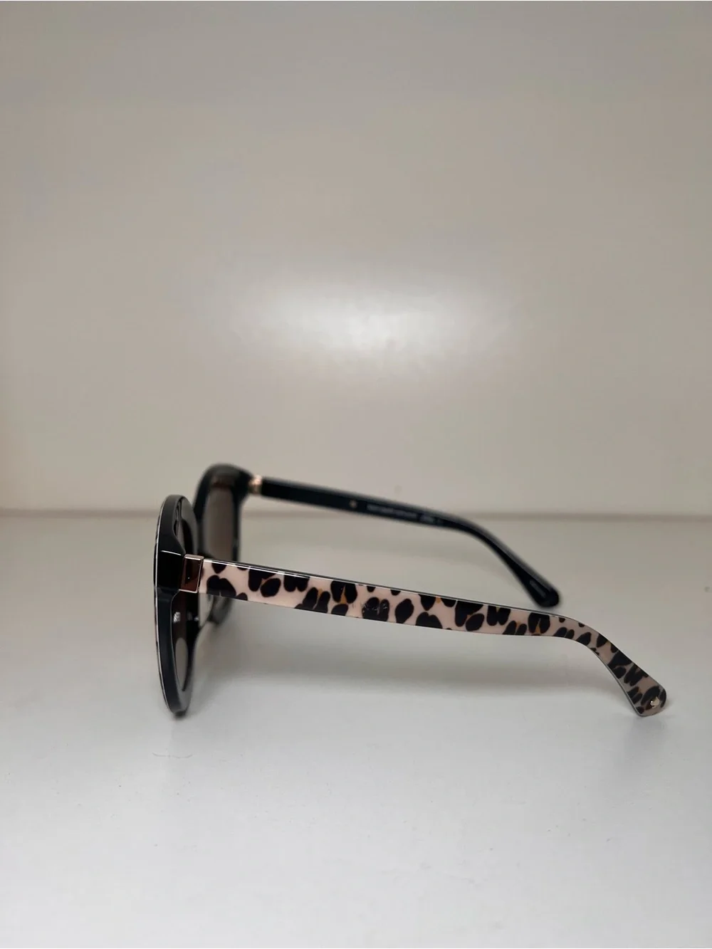 kate spade Leopard-Print Round Sunglasses in Pink and Brown